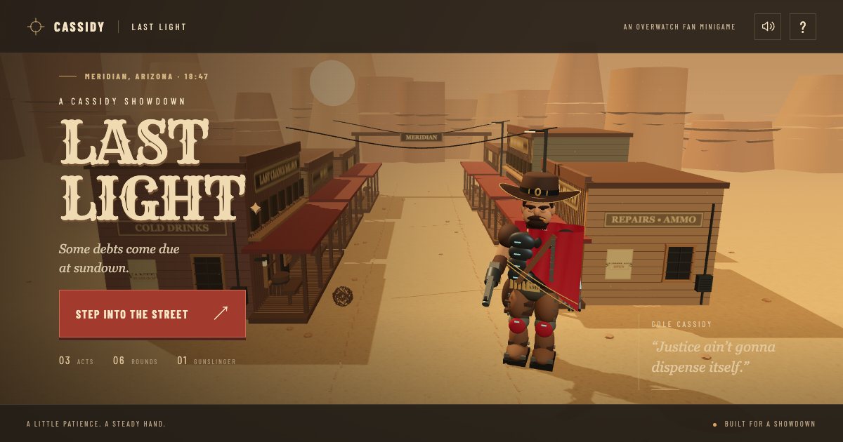 Screenshot of the Cassidy demo