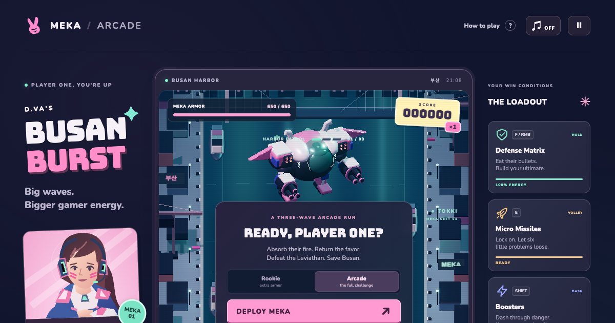 Screenshot of the D Va demo