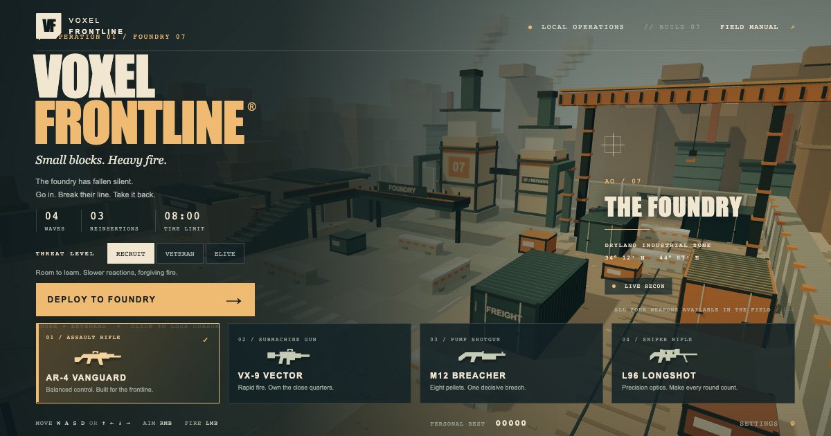 Screenshot of the First Person Shooter demo