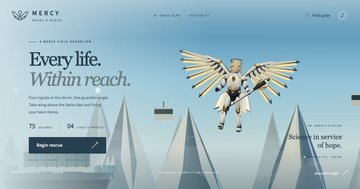 Screenshot of the Mercy demo