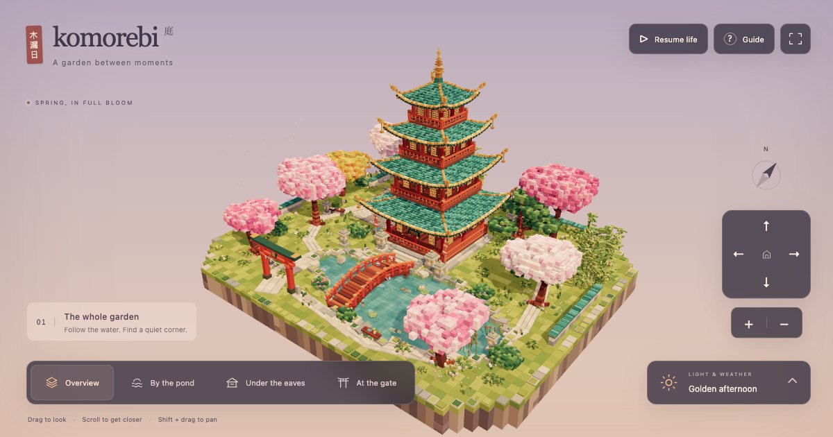 Screenshot of the Pagoda demo