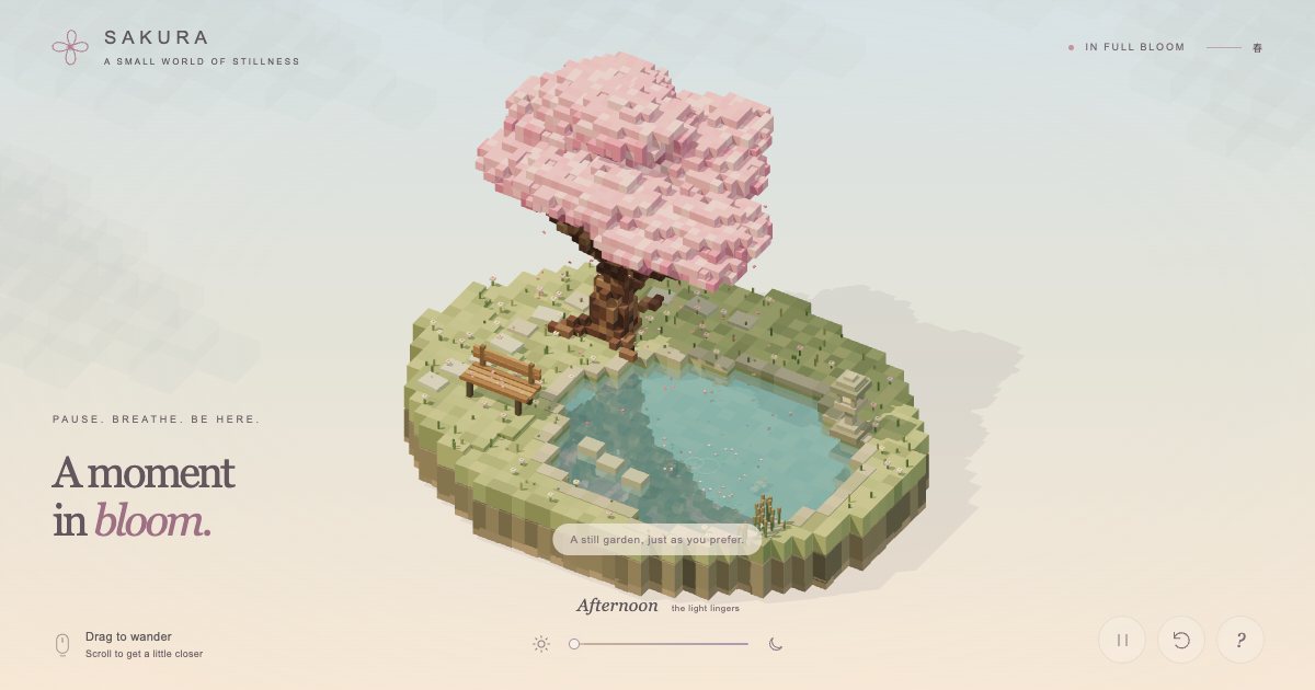 Screenshot of the Sakura demo