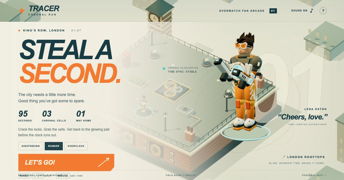Screenshot of the Tracer demo