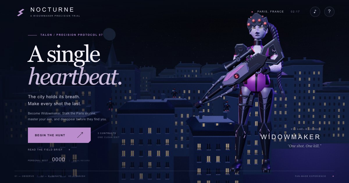 Screenshot of the Widowmaker demo