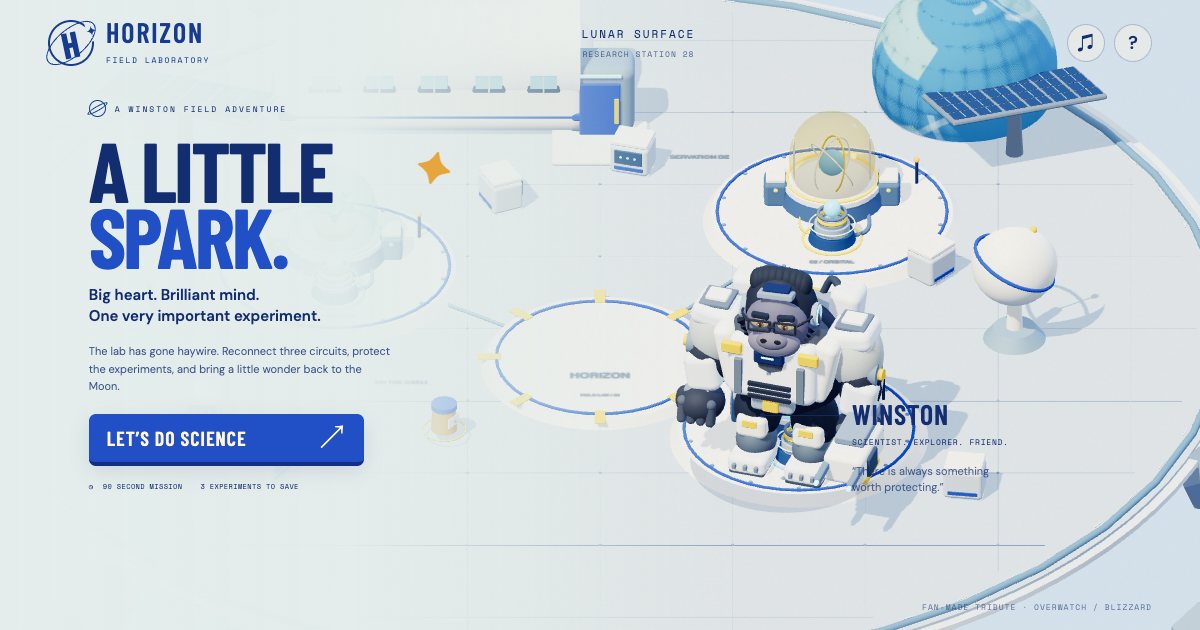 Screenshot of the Winston demo